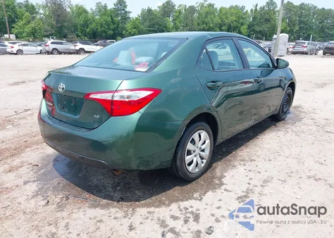 2014 Toyota Corolla Le from USA, damaged, VIN 2T1BURHE3EC161604